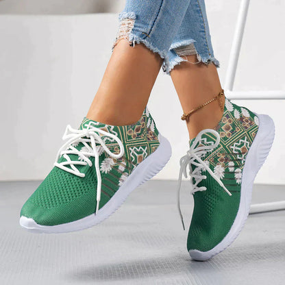 Stijlvolle Gaas Sneakers Met Bloemenprint voor Dames | Perfect voor alle seizoenen