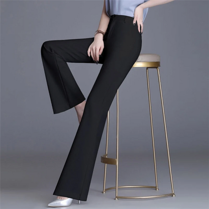 Elegante Strakke Pasvorm High Waist Flared Broek voor Dames | Perfect voor casual dagen