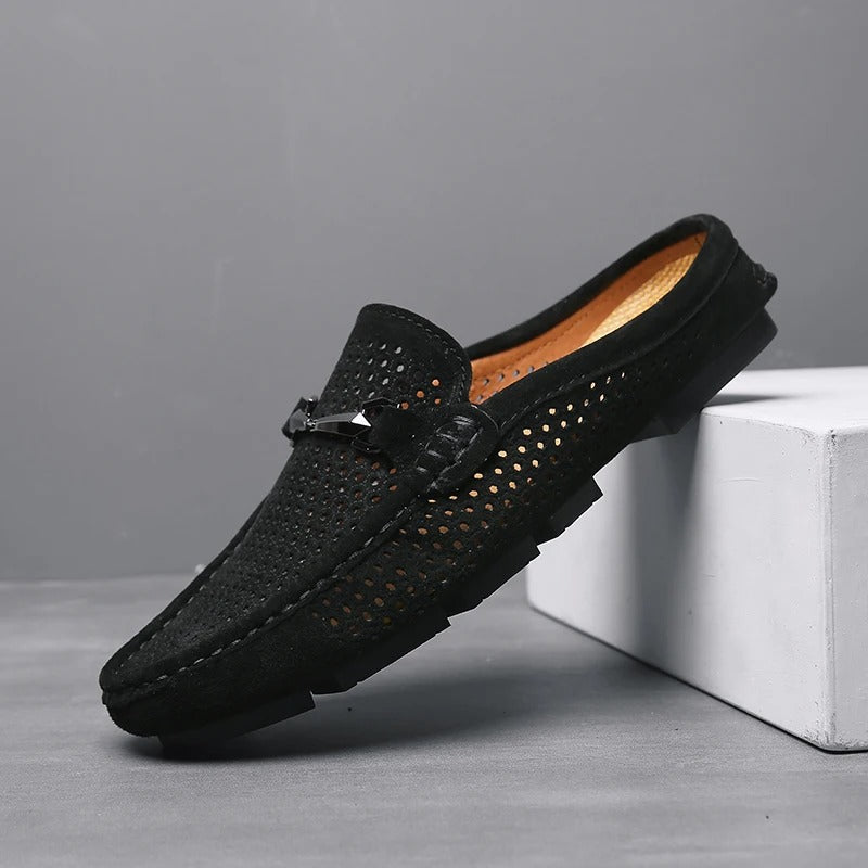 Klassieke Loafers Met Oogjes En Zilveren Accent voor Heren | Ideaal voor informele dagen