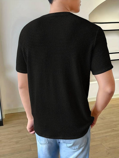 Trendy Hol-Uit Ronde Hals T-Shirt Voor Heren | Ideaal voor dagelijks gebruik