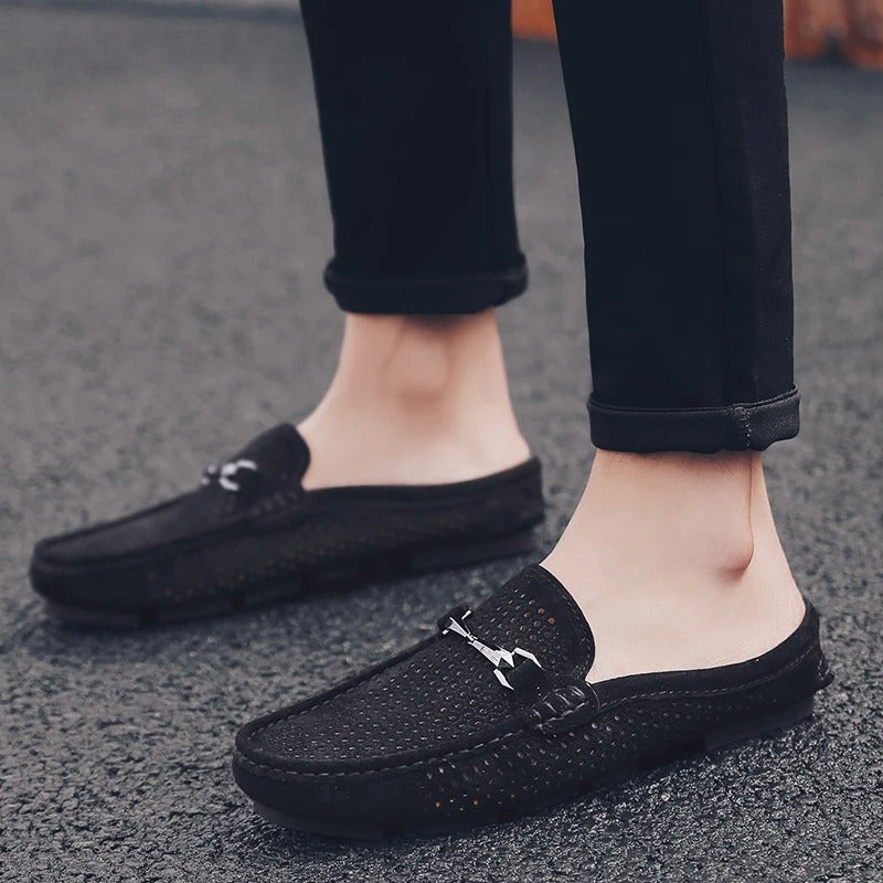 Klassieke Loafers Met Oogjes En Zilveren Accent voor Heren | Ideaal voor informele dagen