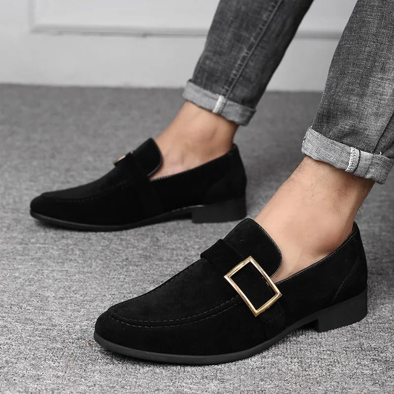 Stijlvolle Suede Sloffen Met Gesp Voor Heren | Perfect voor casual dagen