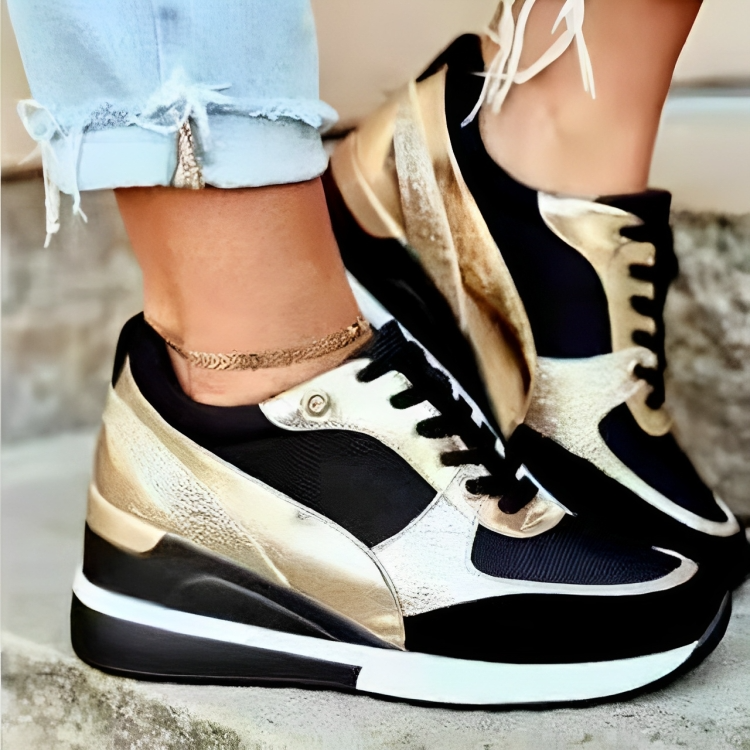 Stijlvolle Hoge Sneakers Met Patroon Design voor Dames | Ideaal voor informele dagen