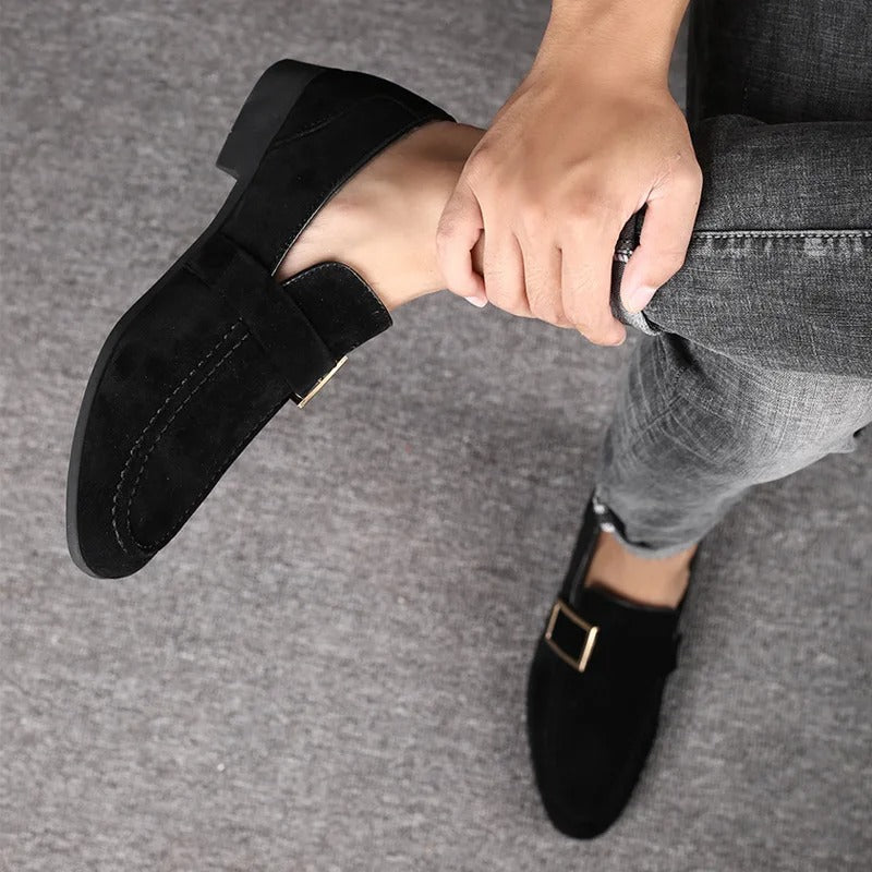 Stijlvolle Suede Sloffen Met Gesp Voor Heren | Perfect voor casual dagen