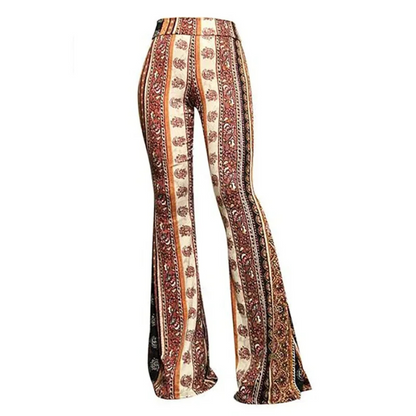 Klassieke Hoog Getailleerde Spijker Fakkel Broek Met Omslag Taille En Print Voor Dames | Perfect voor alle seizoenen