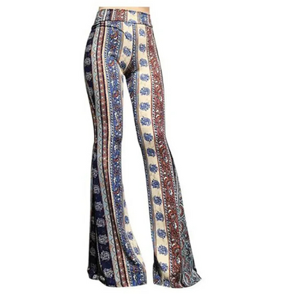 Klassieke Hoog Getailleerde Spijker Fakkel Broek Met Omslag Taille En Print Voor Dames | Perfect voor alle seizoenen