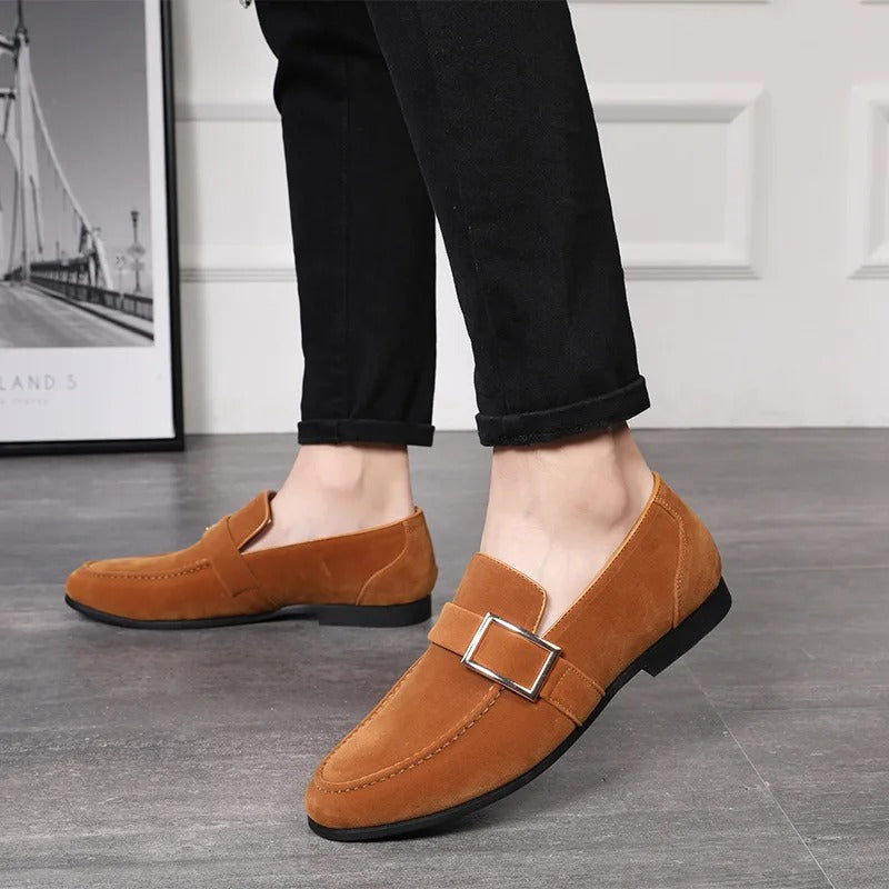 Stijlvolle Suede Sloffen Met Gesp Voor Heren | Perfect voor casual dagen