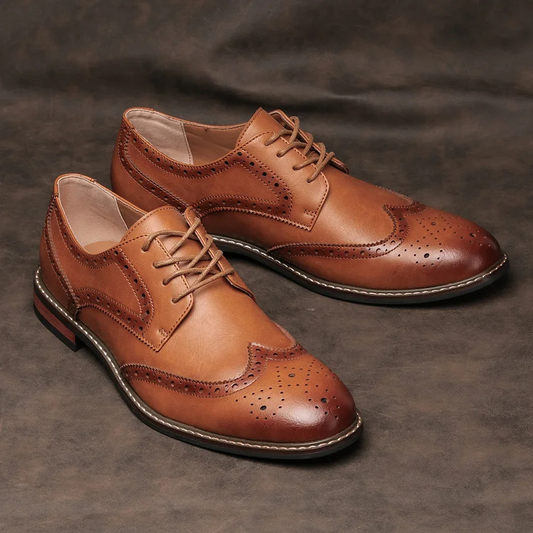 Klassieke Wingtip Veganistisch  Leren Oxford Schoenen voor Heren | Perfect voor alle seizoenen