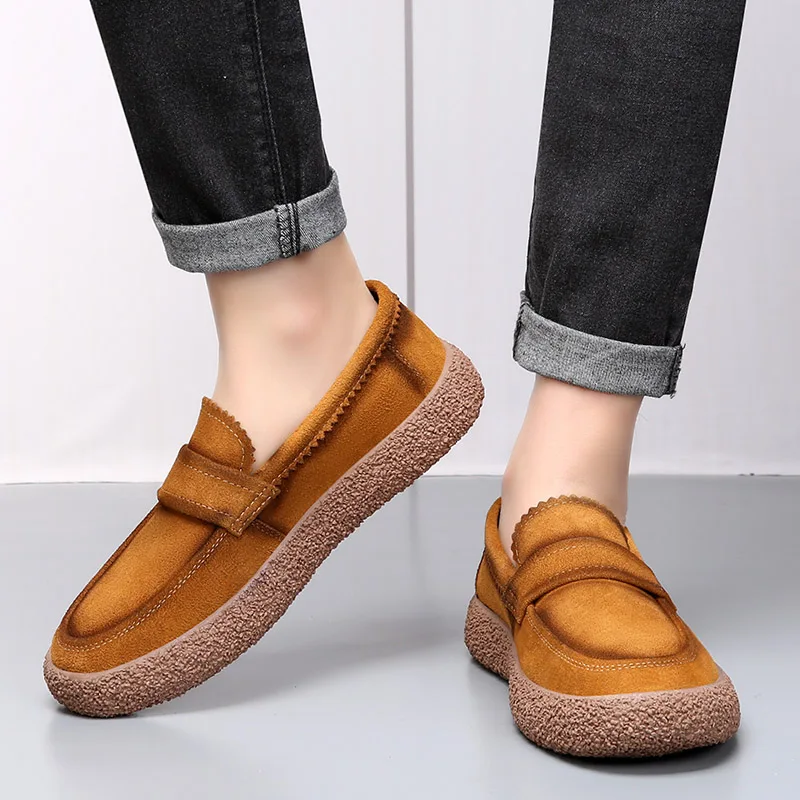 Suède Loafers Met Dikke Zool Voor Heren | Perfect voor casual dagen