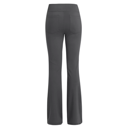 Ongedwongen Uitlopende Hoge Taille Broek met Telefoonvak voor Dames | Perfect voor casual dagen