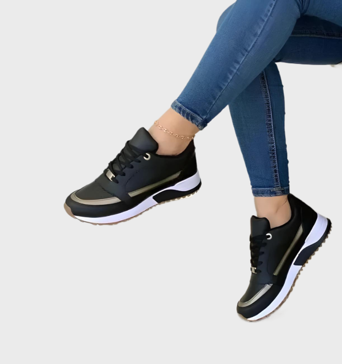 Trendy Perron Sneakers Met Vetersluiting voor Dames | Perfect voor alle seizoenen