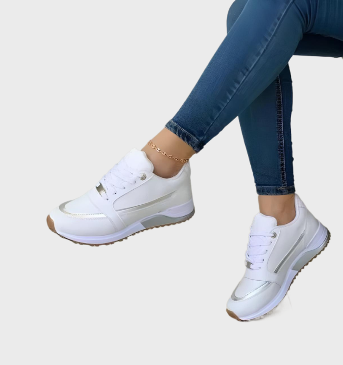 Trendy Perron Sneakers Met Vetersluiting voor Dames | Perfect voor alle seizoenen