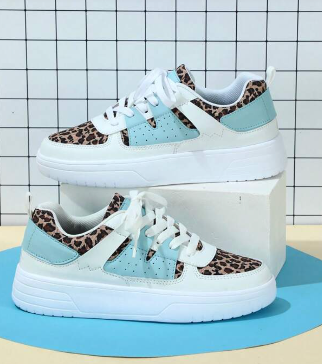 Vrijblijvend Grof Sneakers Met Luipaardprint Voor Dames | Ideaal voor dagelijks gebruik