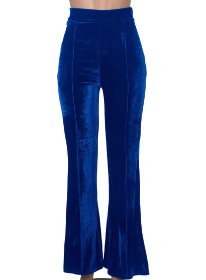 Trendy Velvet Flared Broek Met Voering voor Dames | Ideaal voor informele dagen