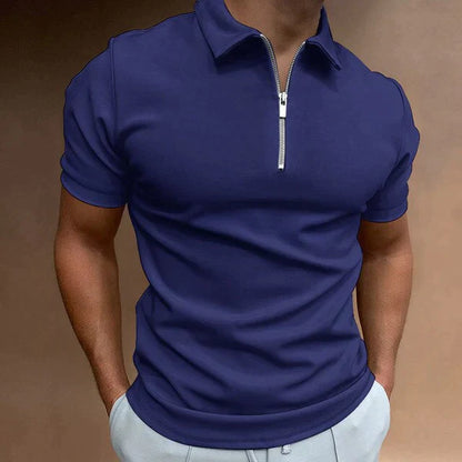 Hippe Getailleerd Halve Rits Polo T-Shirt voor Heren | Ideaal voor de zomer