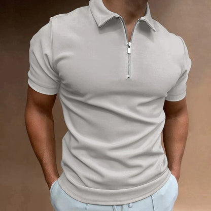 Hippe Getailleerd Halve Rits Polo T-Shirt voor Heren | Ideaal voor de zomer