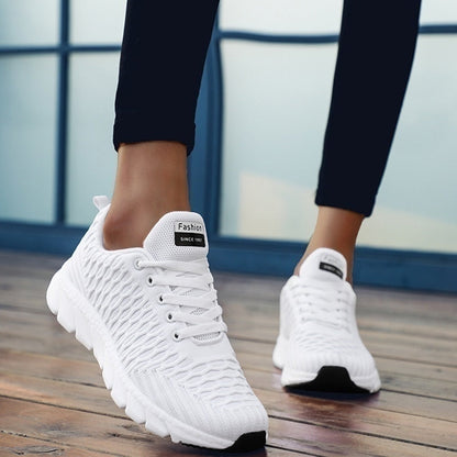 Vrijblijvend Sneakers Met Patroon En Veters voor Dames | Perfect voor alle seizoenen