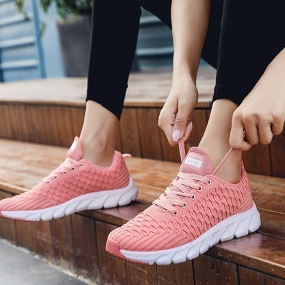 Vrijblijvend Sneakers Met Patroon En Veters voor Dames | Perfect voor alle seizoenen