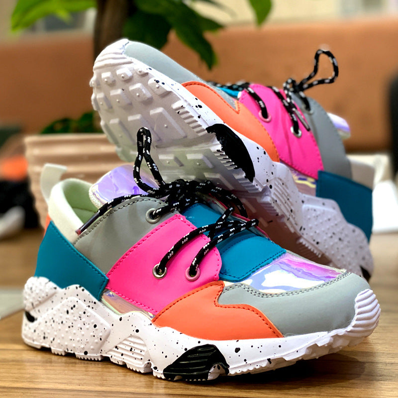 Stijlvolle Multicolor Hoge Sneakers voor Dames | Ideaal voor informele dagen