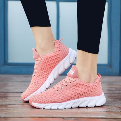 Vrijblijvend Sneakers Met Patroon En Veters voor Dames | Perfect voor alle seizoenen