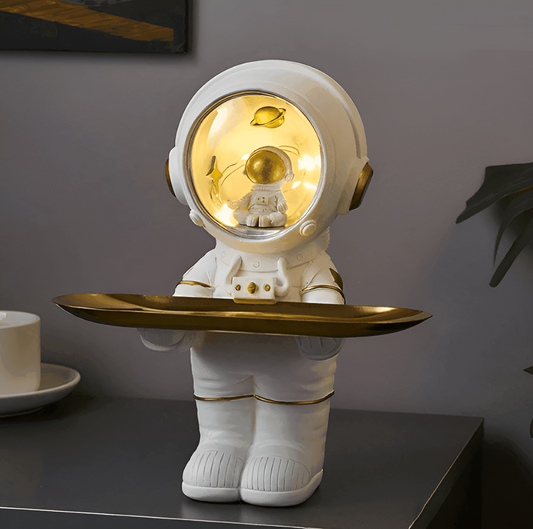 CosmoCatch | Moderne Opbergtray, Astronaut Hars Organizer, Ideaal voor Ruimte-Thema Decoratie