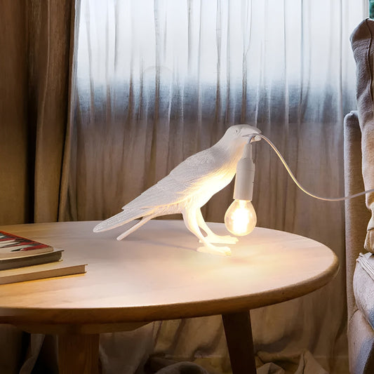 LumiNest | Stijlvolle LED Lamp, E12 Lucky Bird Tafellamp, Ideaal voor een Gezellige Sfeer