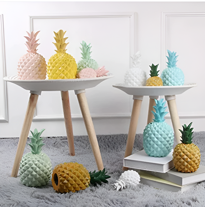 GoldenPine | Levendige Spaarpot, Hars Ananas Spaarpot, Fruit-Thema Geldkistje, Ideaal voor Woondecoratie & Sparen