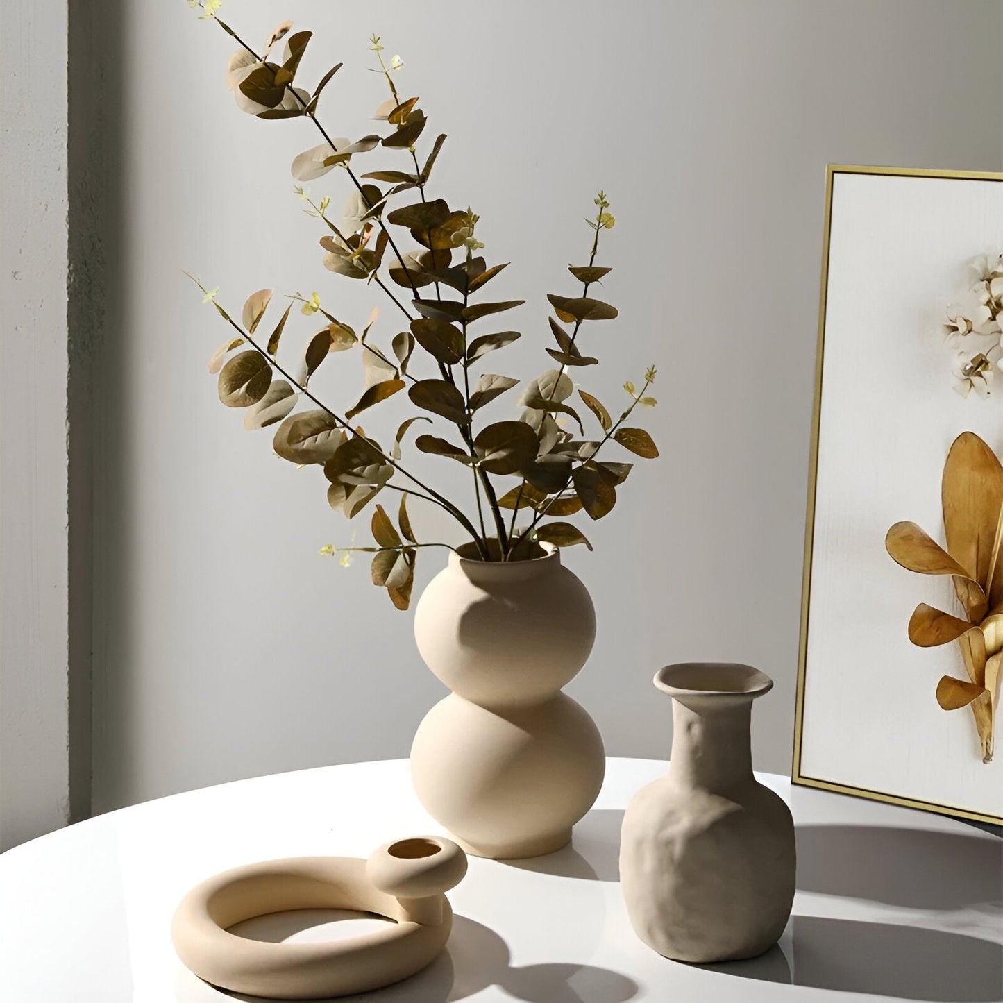 PurityVase | Elegante Vaas, Nordic Keramisch Ornament, Ideaal voor Bloemstukken