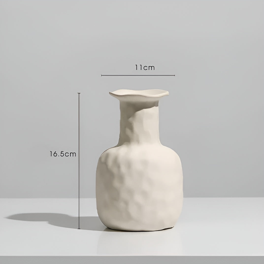 PurityVase | Elegante Vaas, Nordic Keramisch Ornament, Ideaal voor Bloemstukken