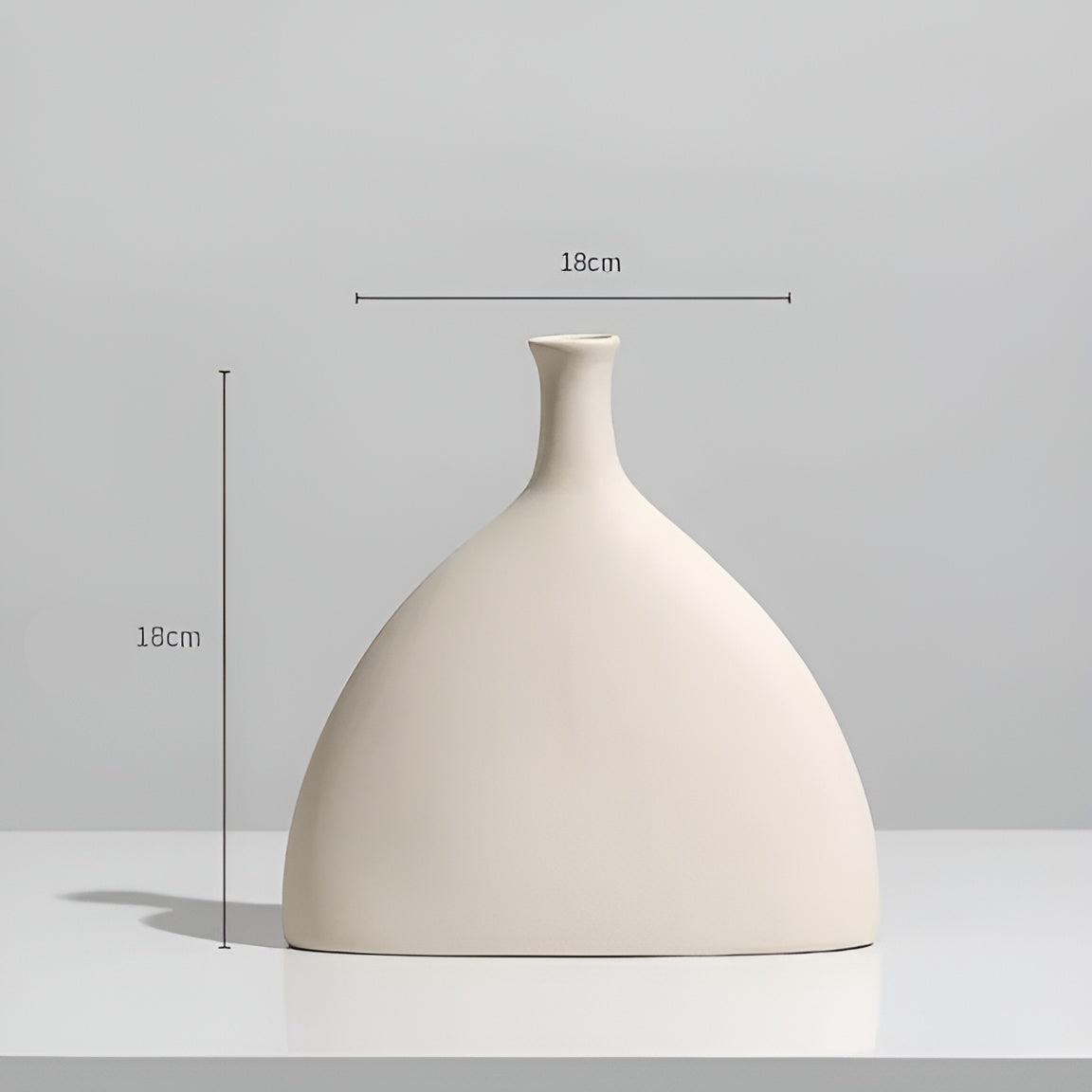 PurityVase | Elegante Vaas, Nordic Keramisch Ornament, Ideaal voor Bloemstukken