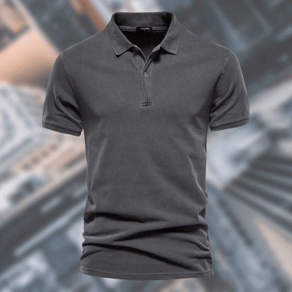 Comfortabel Effen Polo T-Shirt Met Aansluitende Mouwen voor Heren | Ideaal voor de zomer