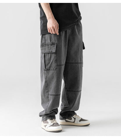 Klassieke Baggy Wijde Cargo Jeans Met Zijzakken Voor | Perfect voor casual dagenHeren