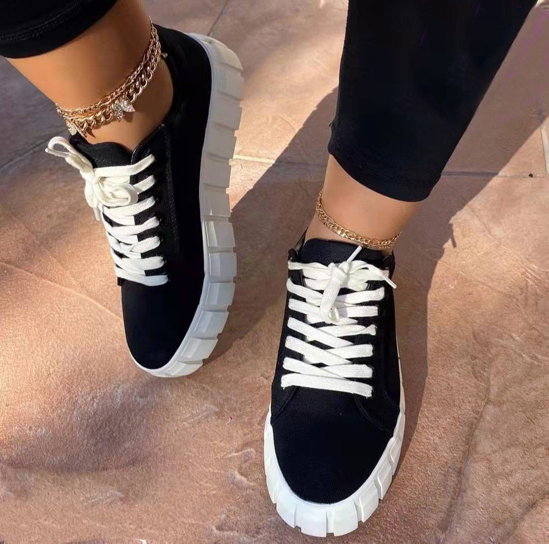 Hippe Veterschoenen Platform Sneakers voor Dames | Ideaal voor dagelijks gebruik