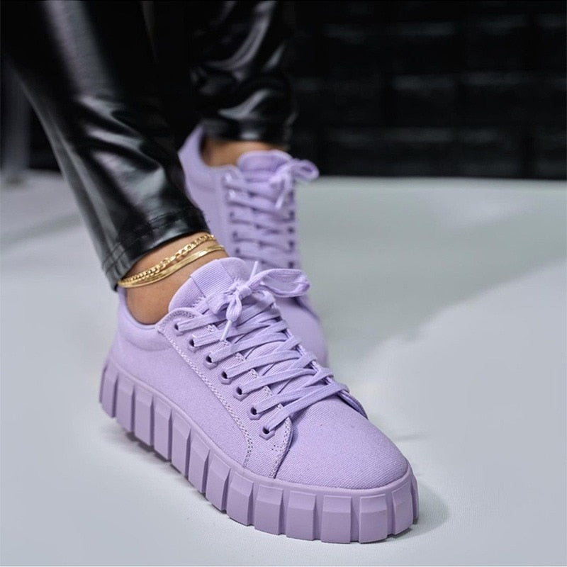 Hippe Veterschoenen Platform Sneakers voor Dames | Ideaal voor dagelijks gebruik