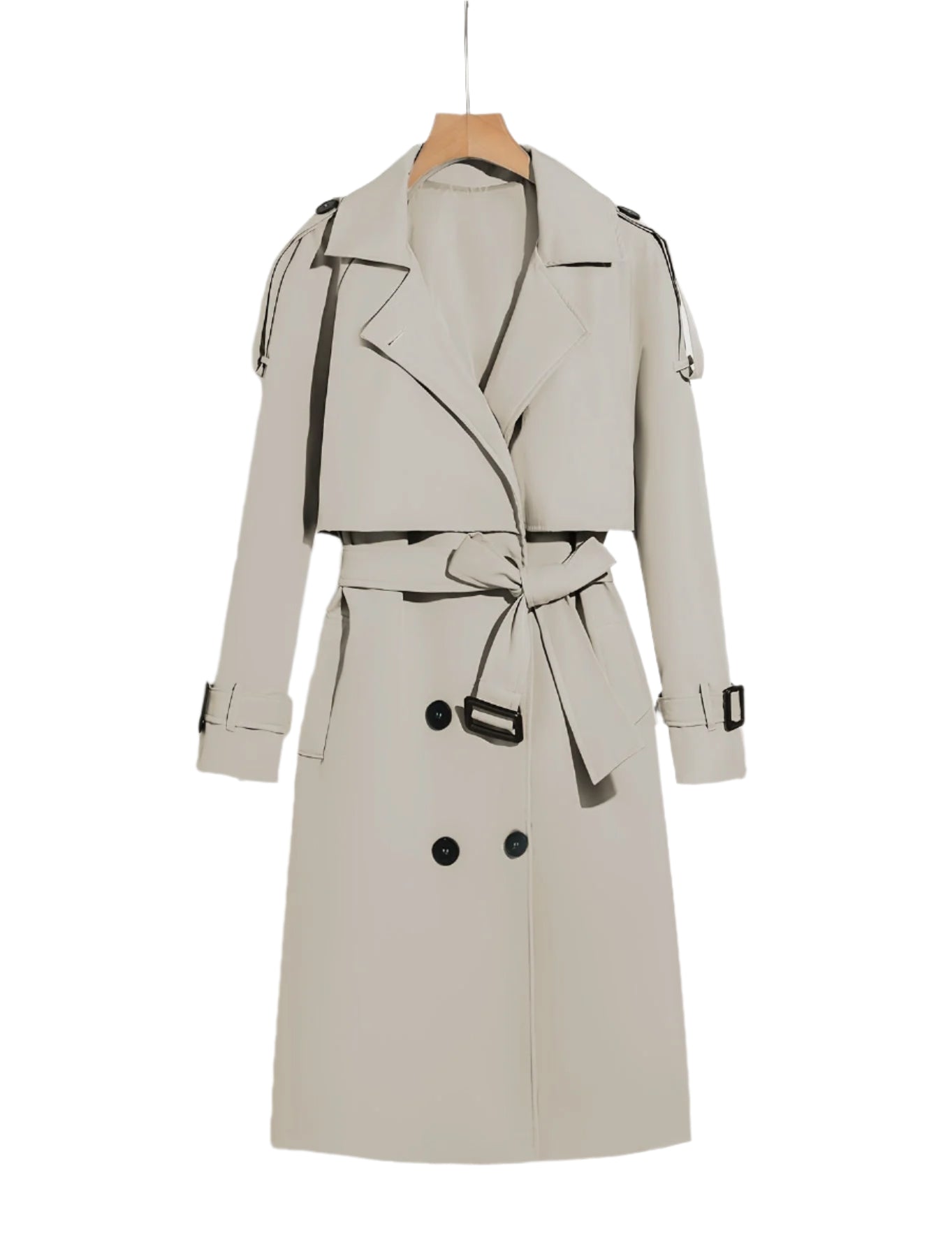 Lange Trenchcoat Met Riem Voor Dames | Ideaal voor de winter