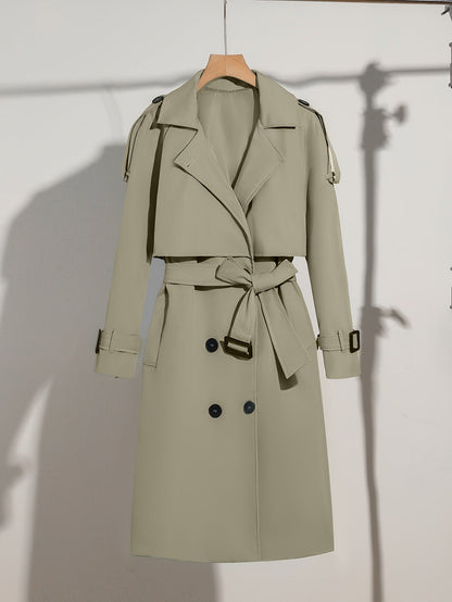 Lange Trenchcoat Met Riem Voor Dames | Ideaal voor de winter