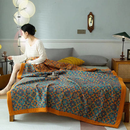 LinenAura | Linnen Jacquard Bedsprei, Zacht & Elegant, Ademend & Duurzaam, Perfect voor Slaapkamerdecoratie & Comfort