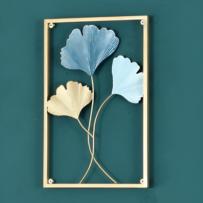 HyggeLeaf | Wanddecoratie, Metalen Blad-Inspiratie Design, Stijlvol Minimalistisch Statement Piece voor Elegante Woningen, Ideaal voor Natuurgerichte Interieurs & Muuraccenten.