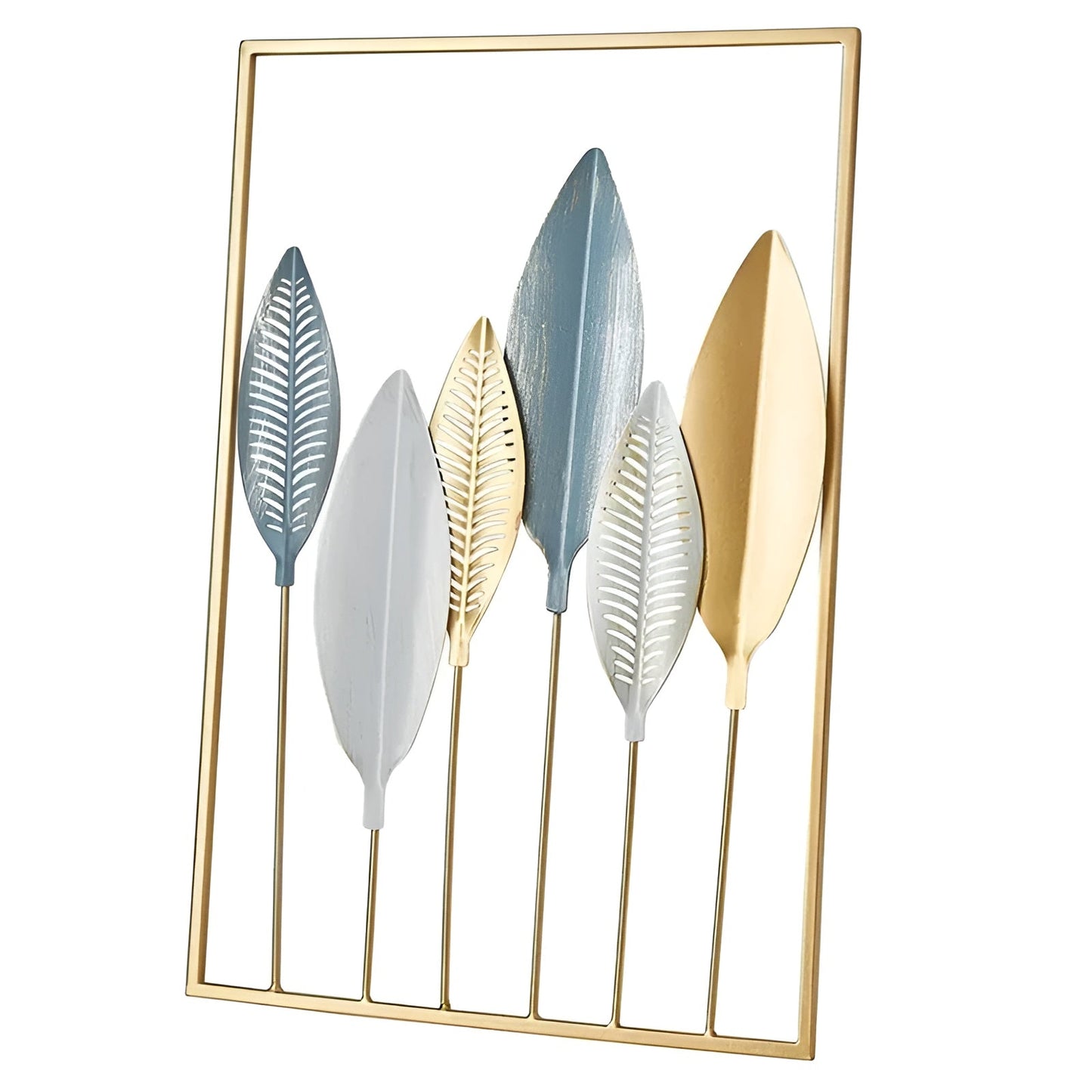 HyggeLeaf | Wanddecoratie, Metalen Blad-Inspiratie Design, Stijlvol Minimalistisch Statement Piece voor Elegante Woningen, Ideaal voor Natuurgerichte Interieurs & Muuraccenten.